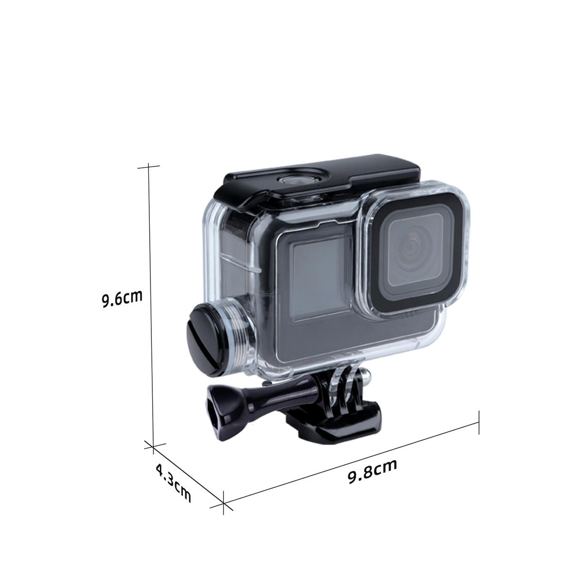 Waterproof Housing Case For Gopro Hero10 / 9 With Buckle Mount And Charging Compatibility-1915197233012281349