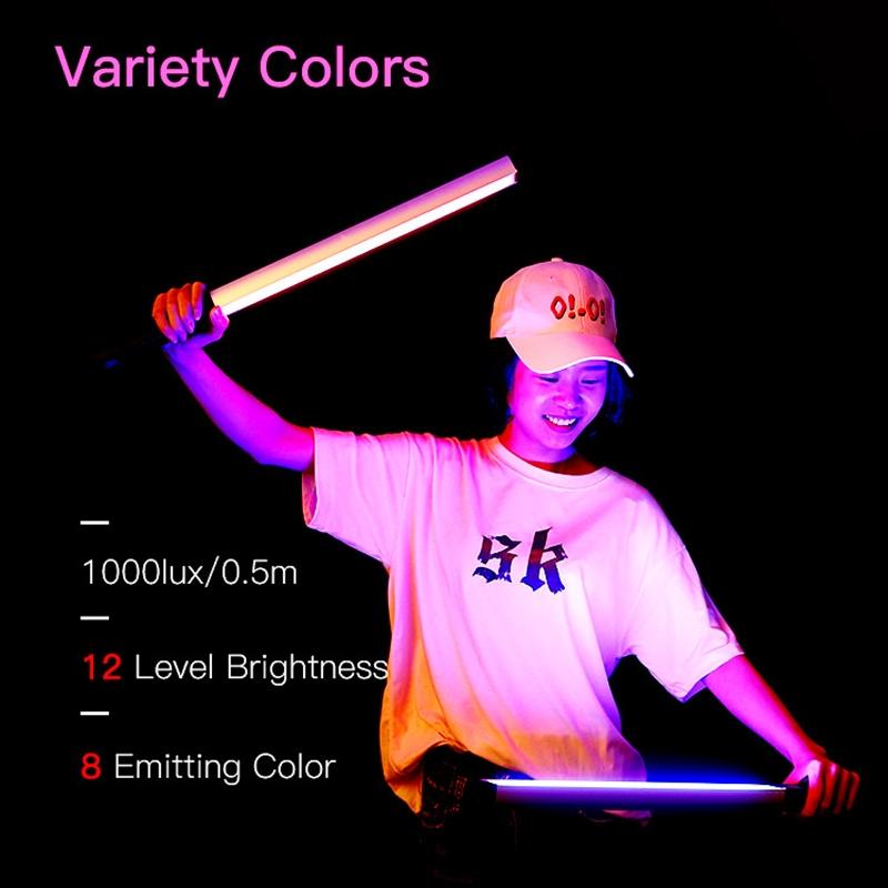 8-Colour Led Stick Video Light With Remote Control-1915198239964008457