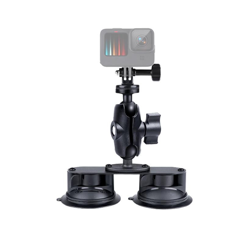 Universal Dual Suction Cup Mount For Action Cameras And Smartphones-1915196804195028993