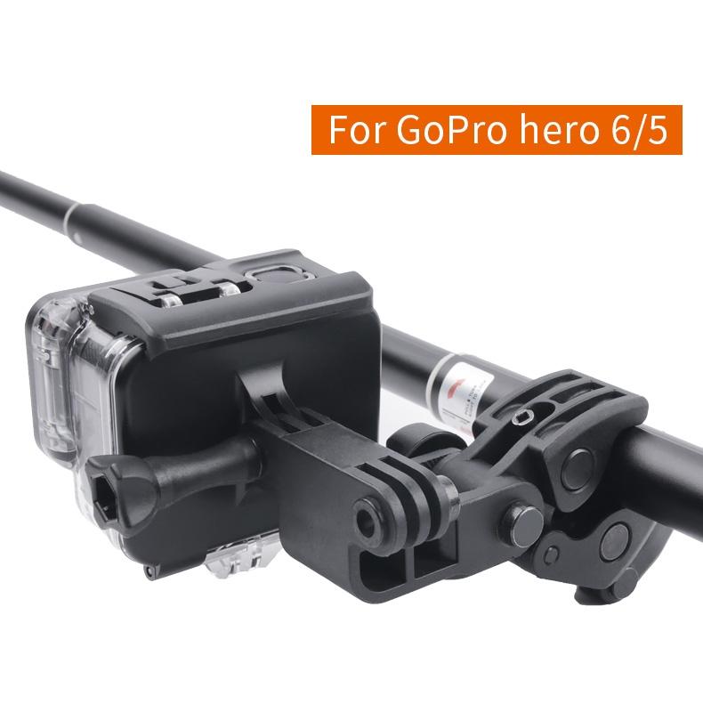 Waterproof Clamp Mount Adapter Kit For Gopro Hero6 / 5 With Back Cover-1915196674226130950