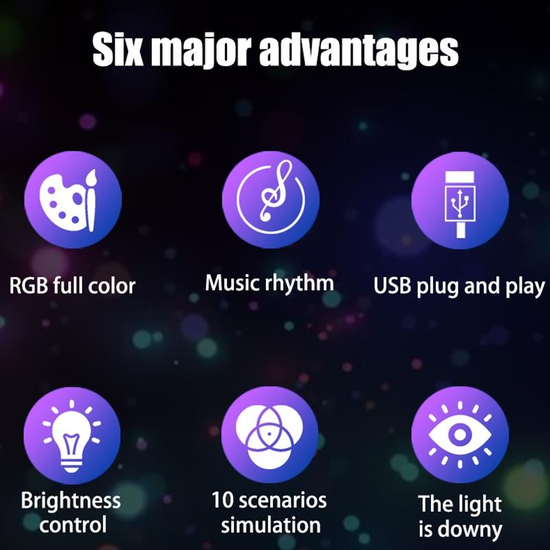 Rgb Atmosphere Fill Light With Remote Control For Desktop Rhythm-1915196610342686721
