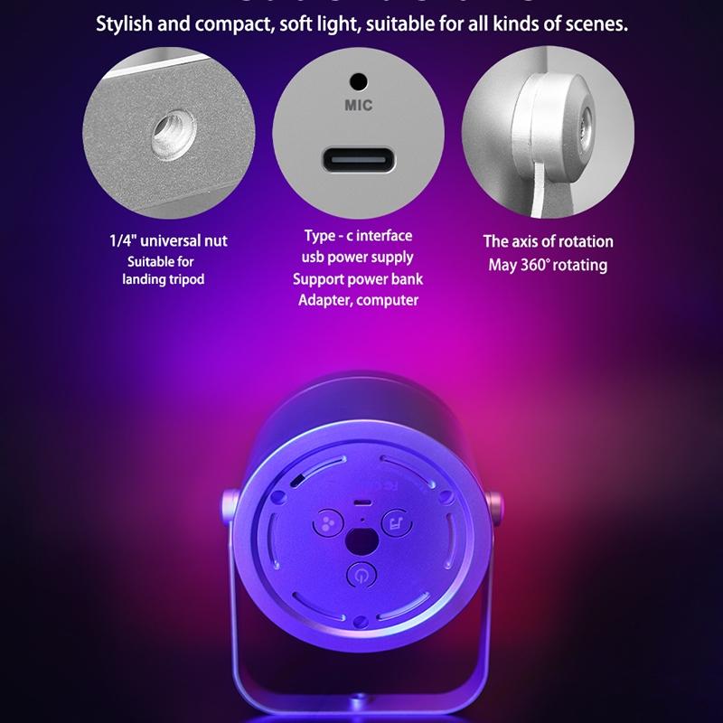 Rgb Atmosphere Fill Light With Remote Control For Desktop Rhythm-1915196610342686722