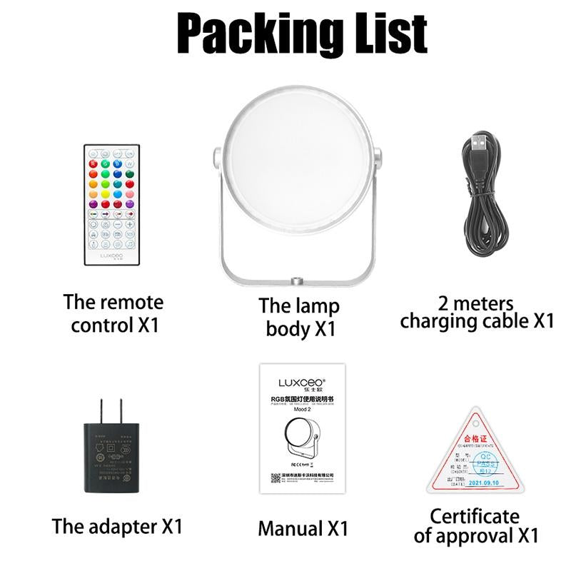 Rgb Atmosphere Fill Light With Remote Control For Desktop Rhythm-1915196610342686726