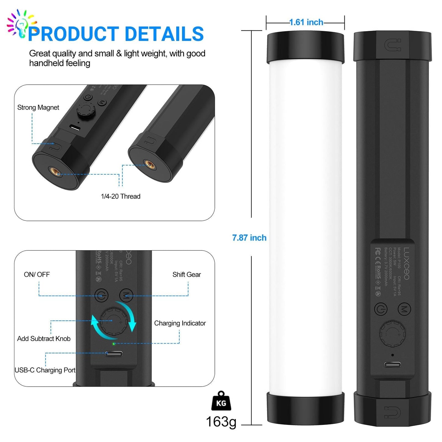 Handheld Rgb Light Stick With Remote Control-1915197576014073858