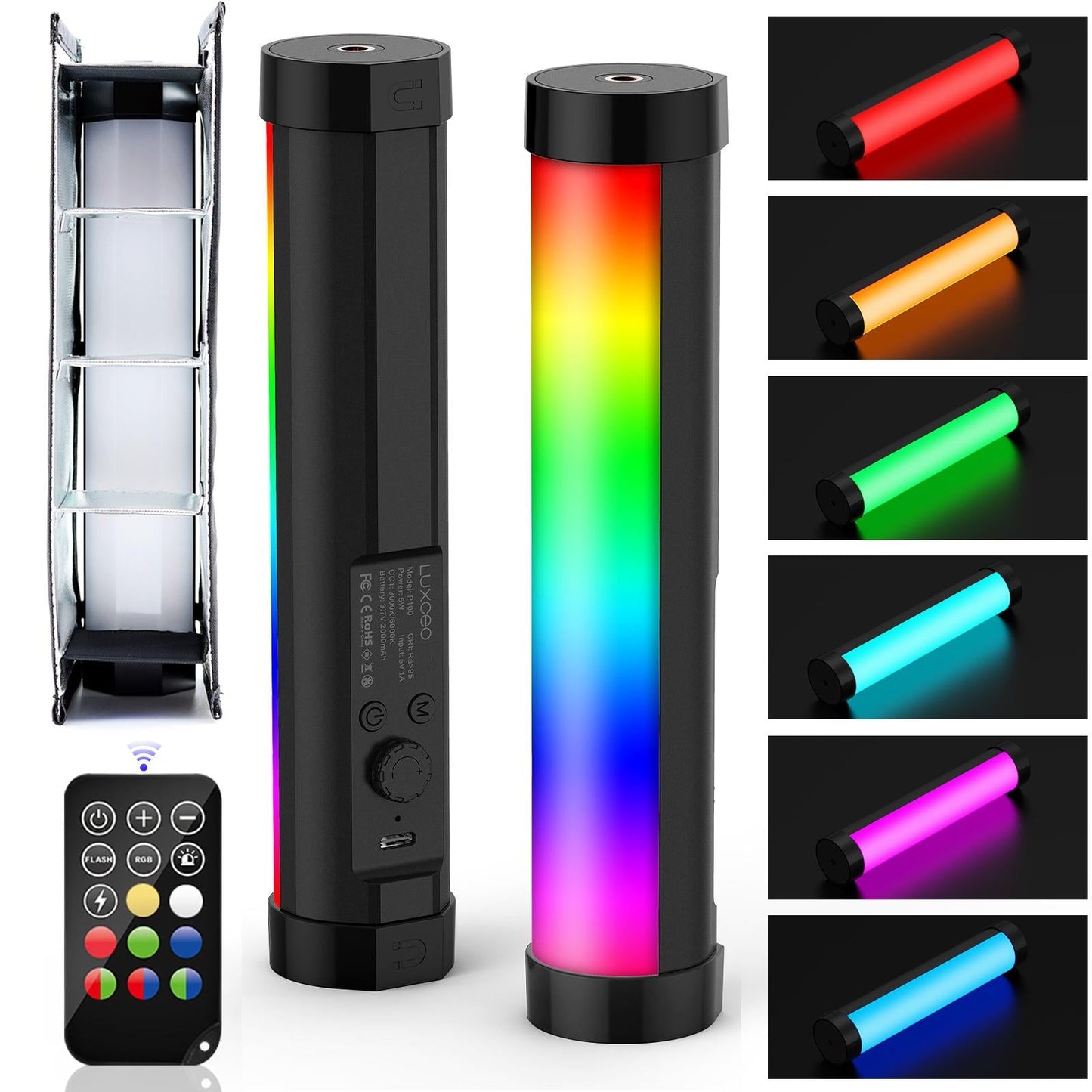 Handheld Rgb Light Stick With Remote & Softbox-1915197390814580744