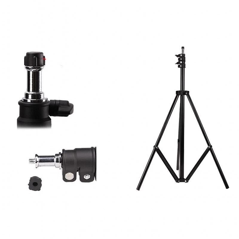 Aluminum Light Stand For Studio Flash - 2.0M Height - Black-1915196484626812930