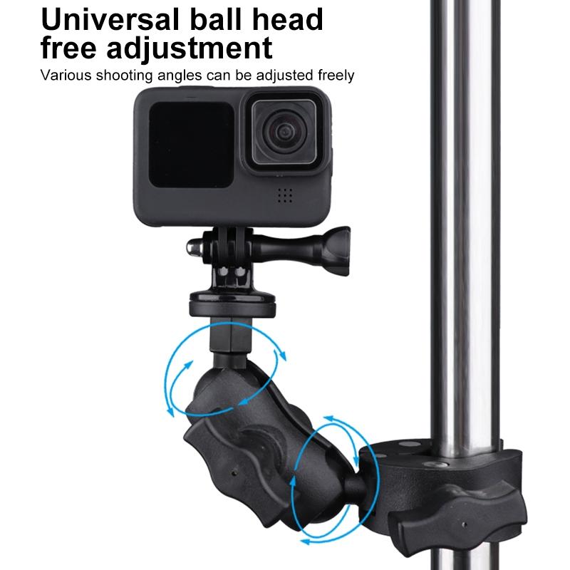Adjustable 360 Degree Bike / Motorcycle Handlebar Mount For Action Cameras-1915196739585970181