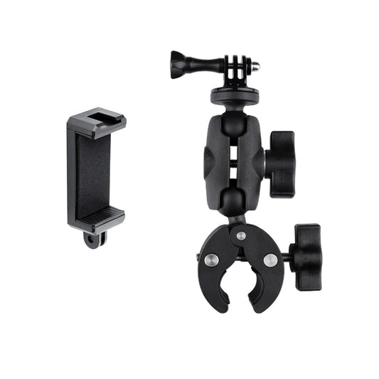 Adjustable Action Camera Clamp With 360 Rotation And Phone Holder-1915196490918268929