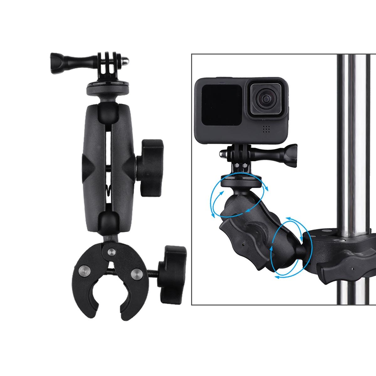 Adjustable 360 Degree Action Camera Clamp Holder - Extended Version-1915196507053756421