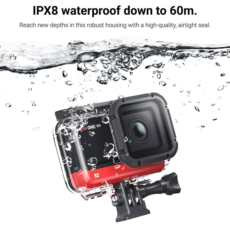 Waterproof 60M Diving Case For Insta360 One Rs 4K Camera-1915198057000079365