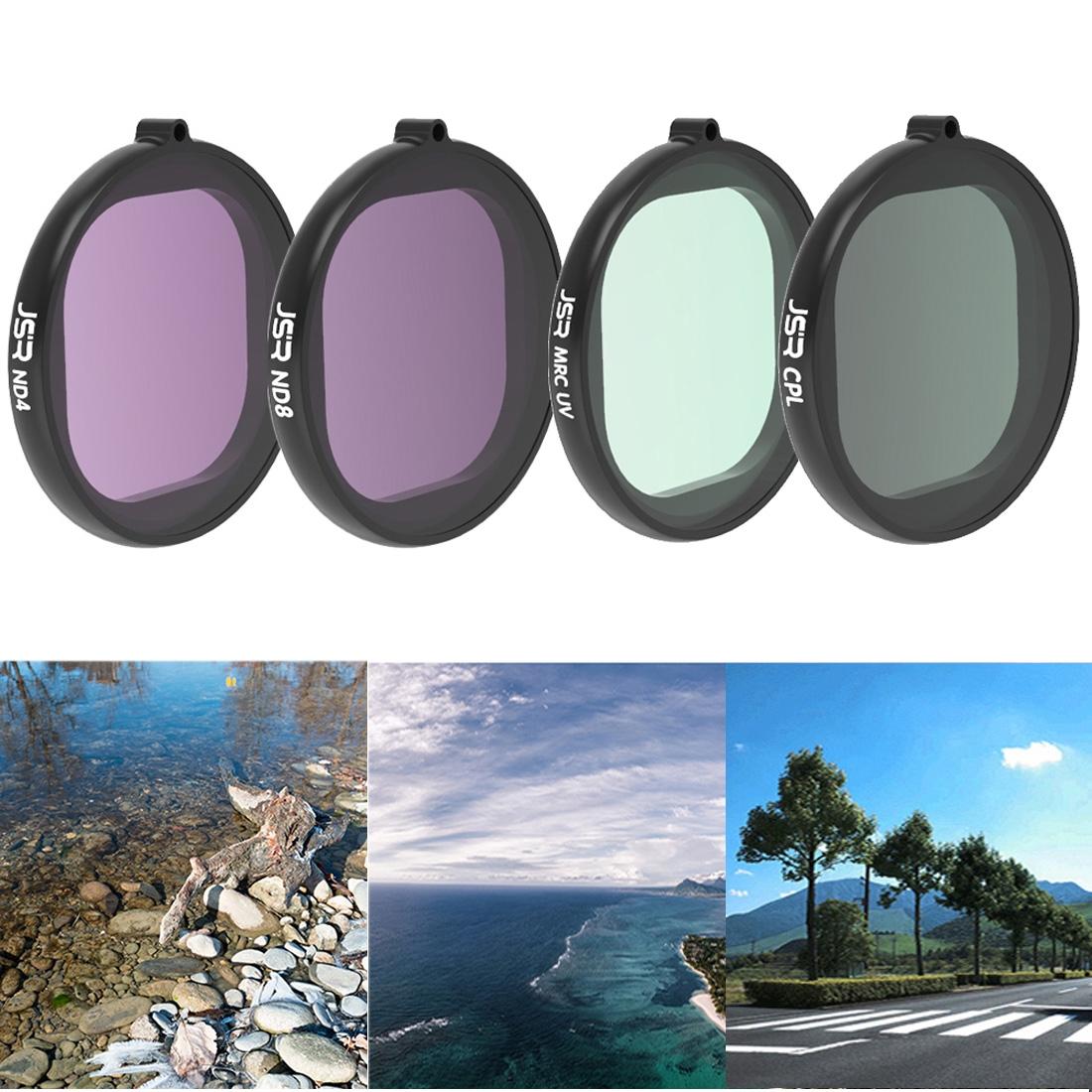 4-In-1 Round Lens Filter For Gopro Hero8 - Uv Cpl Nd4 Nd8-1915198071990521856