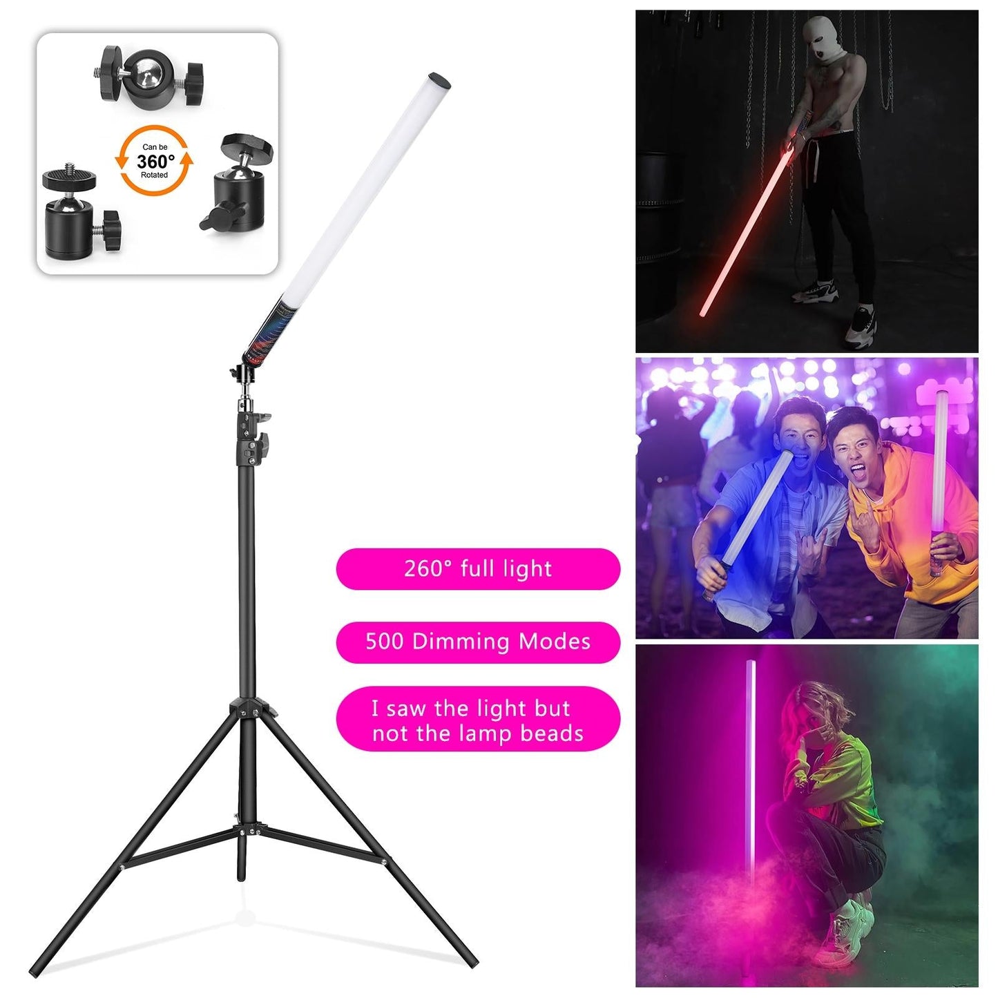 85Cm Rhythm Led Stick With Tripod For Colourful Atmosphere Lighting-1915197010613506051