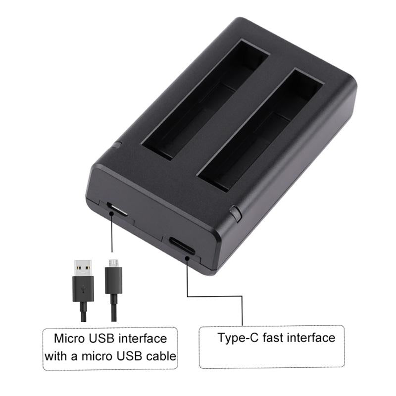Insta360 X3 Dual Battery Charger With Indicator Light And Cable-1915196698465013763