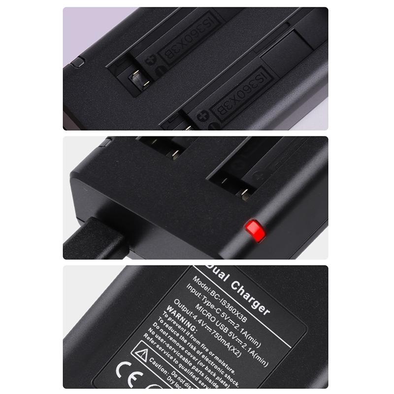 Insta360 X3 Dual Battery Charger With Indicator Light And Cable-1915196698465013765