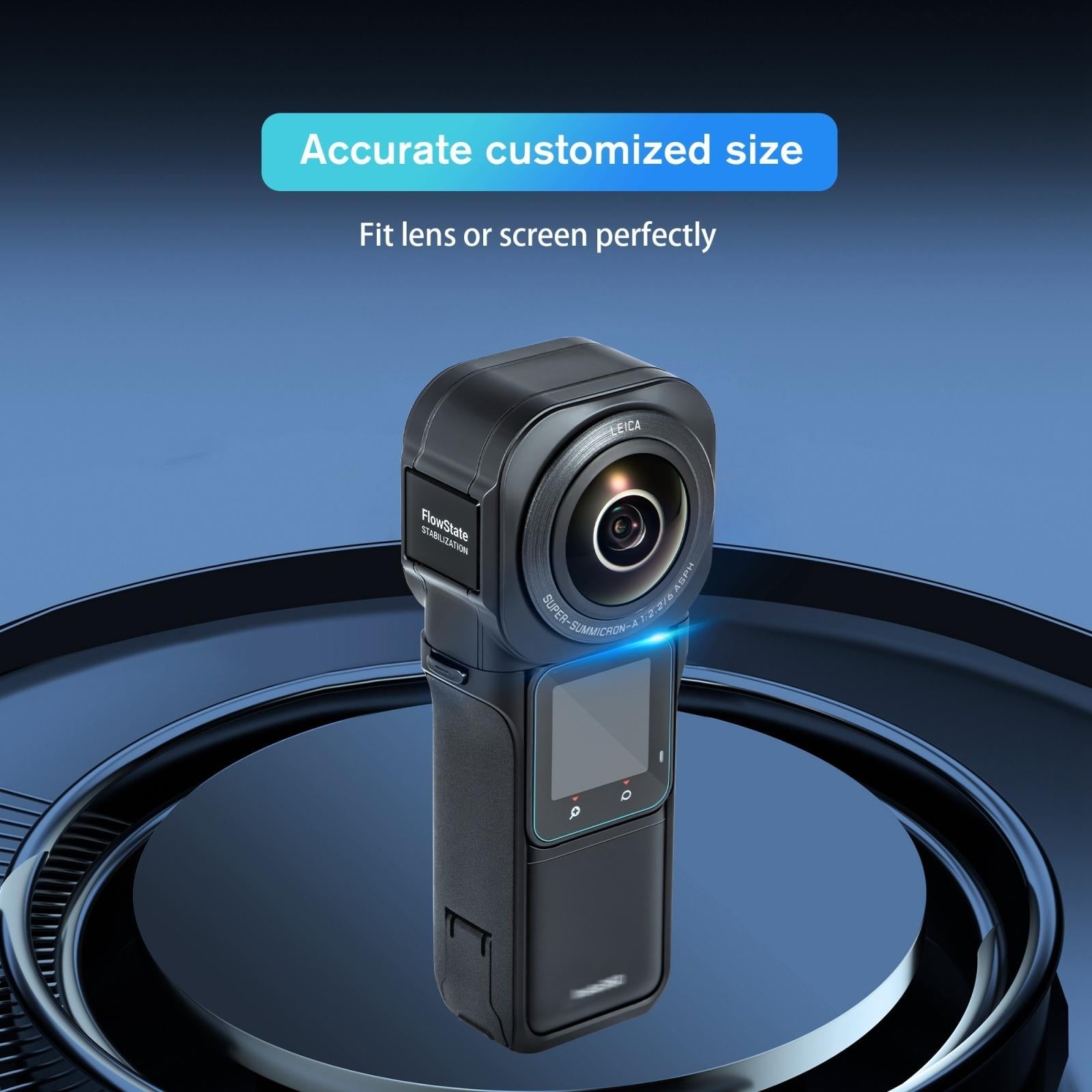 Tempe Glass Screen Film For Insta360 One Rs 1 Inch 360 Edition - 2 Pack-1915197656519544835