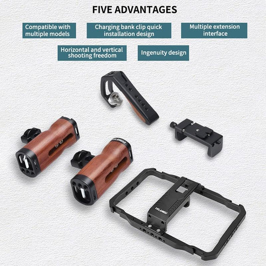 Smartphone Video Rig With Stabilizer Handles For Vlogging And Live Broadcast-1915196992557027330