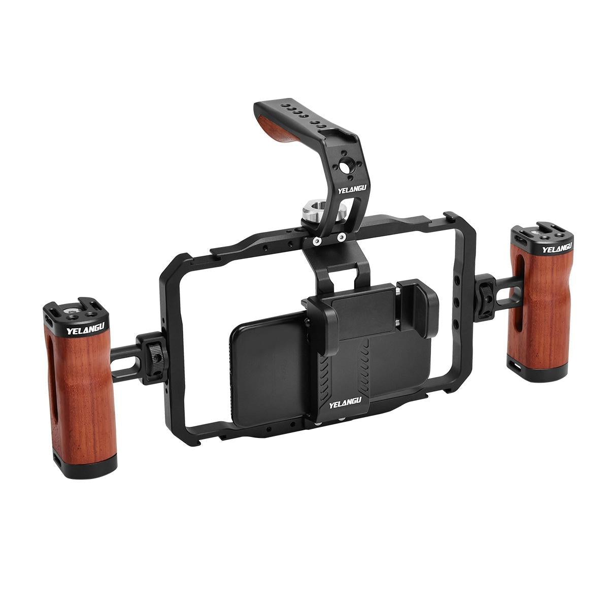 Smartphone Video Rig With Stabilizer Handles For Vlogging And Live Broadcast-1915196992557027335