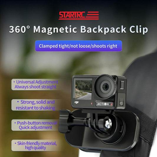 360 Degree Rotating Magnetic Backpack Clip Mount-1915196676512026625