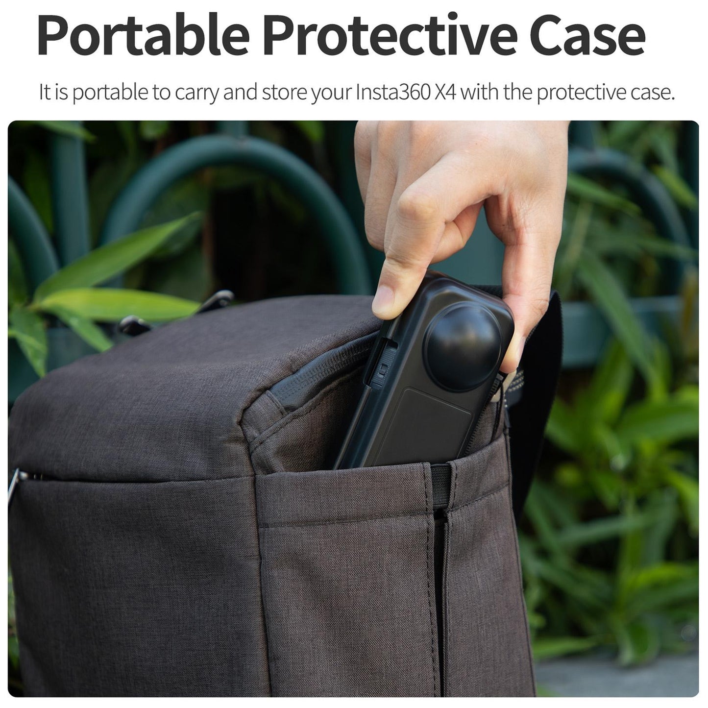 Transparent Black Sunnylife Camera Cover For Insta360 X4 With Integrated Lens Screen Protection-1915196560963145736