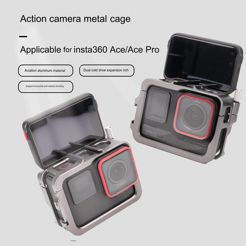 Aluminum Alloy Metal Rabbit Cage For Insta360 Ace Pro-1915196553144963073