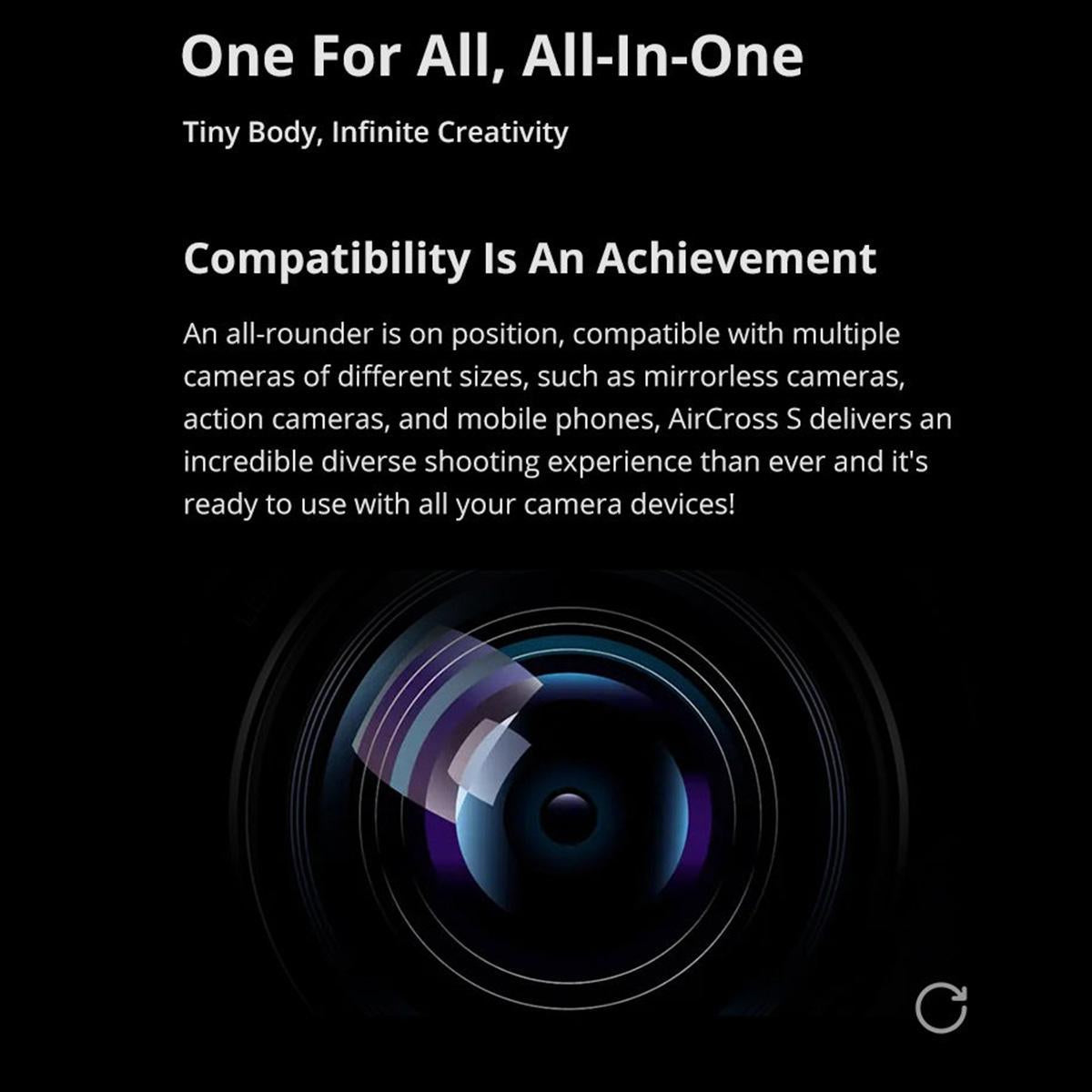 Aircross S 3 Axis Foldable Handheld Gimbal Stabilizer For Dslr Cameras And Smart Phone White-1922443415920971781