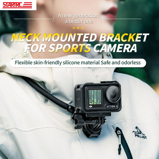 Adjustable Neck Vlog Bracket For Dji Gopro Insta360 Action Cameras And Smartphones-1915196485843161089