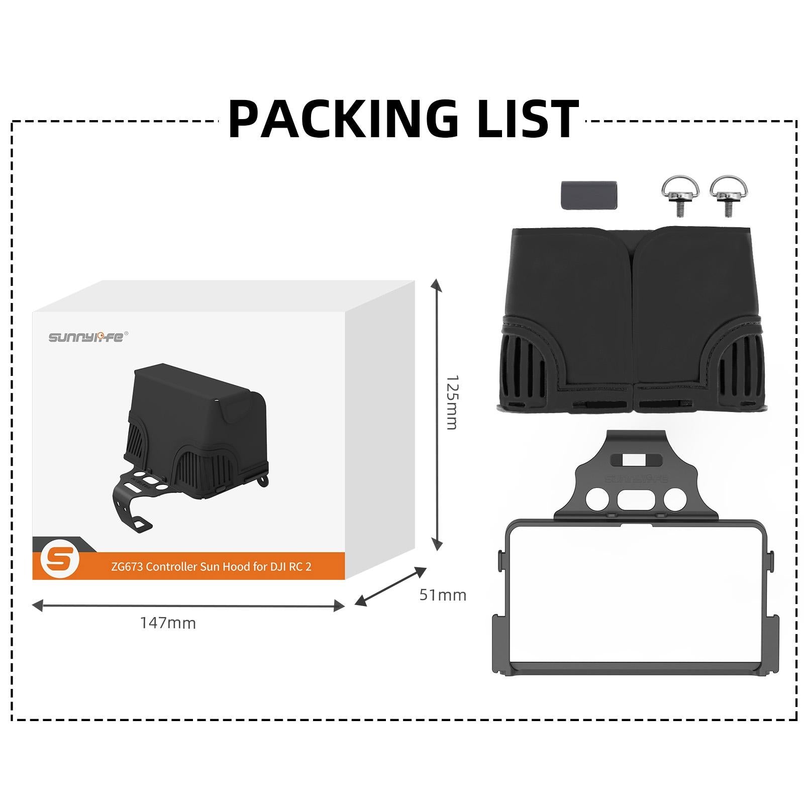 Remote Control Sunshade Hood Cover For Dji Rc Drones-1915196699446480903