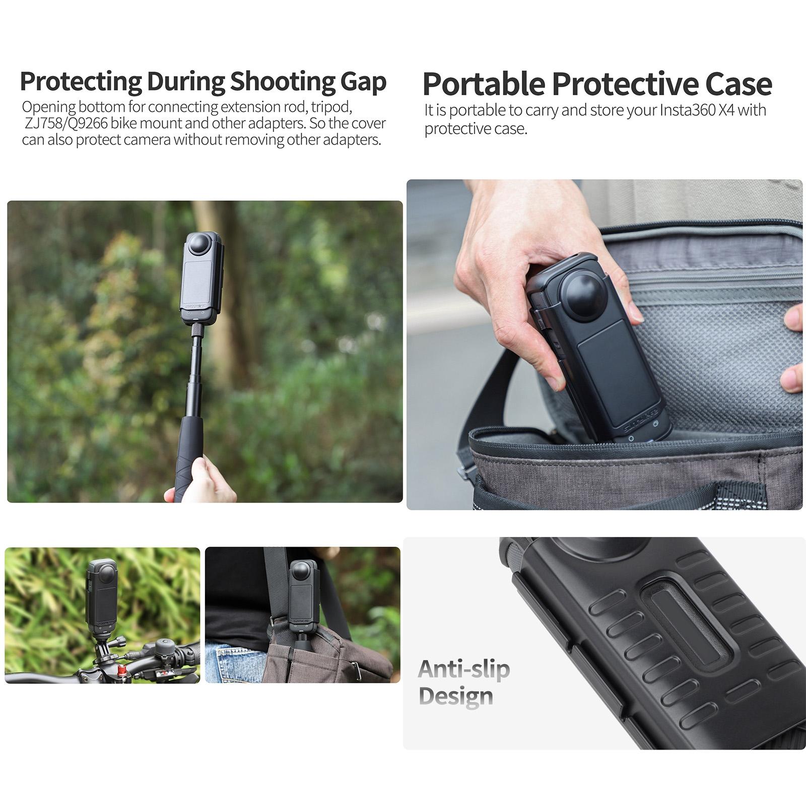 Transparent Black Sunnylife Lens Screen Protector For Insta360 X4-1915196560791179270