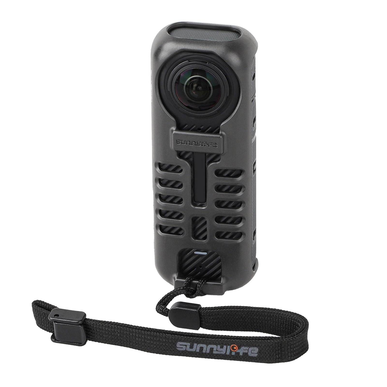 Graphene Protective Case For Insta360 X4 With Hand Strap - Black-1915196795407962112