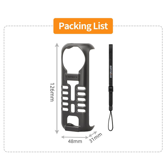 Graphene Protective Case For Insta360 X4 With Hand Strap - Black-1915196795407962114