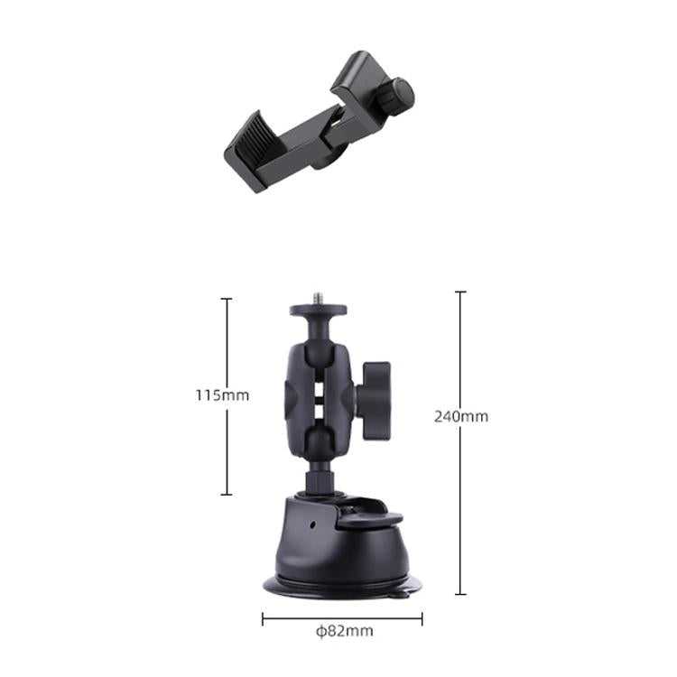 Single Suction Cup Arm Phone Mount With Connecting Rod-1915196730387861505
