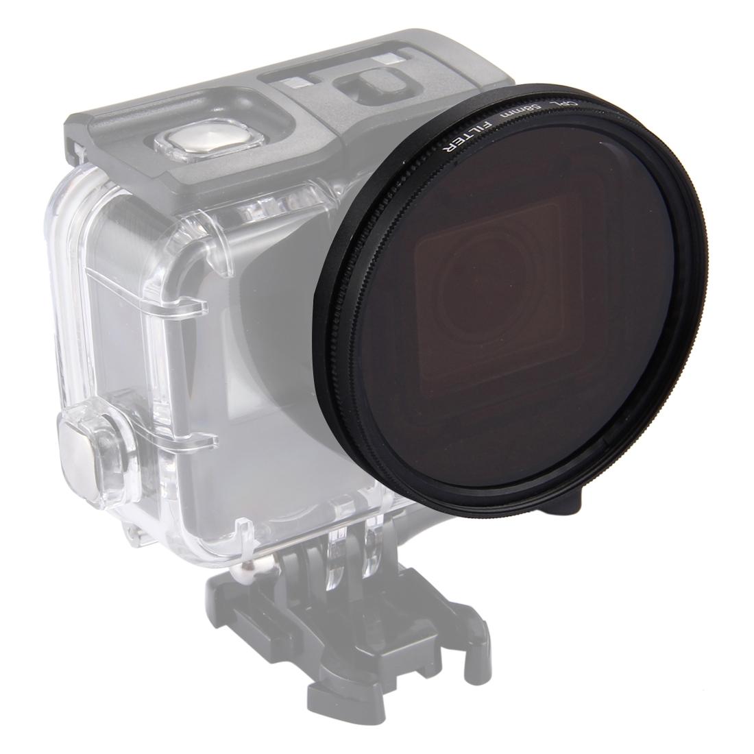 3-In-1 58Mm Round Cpl Lens Filter For Gopro Hero7 / 6 / 5 With Cap-1915197446955339782