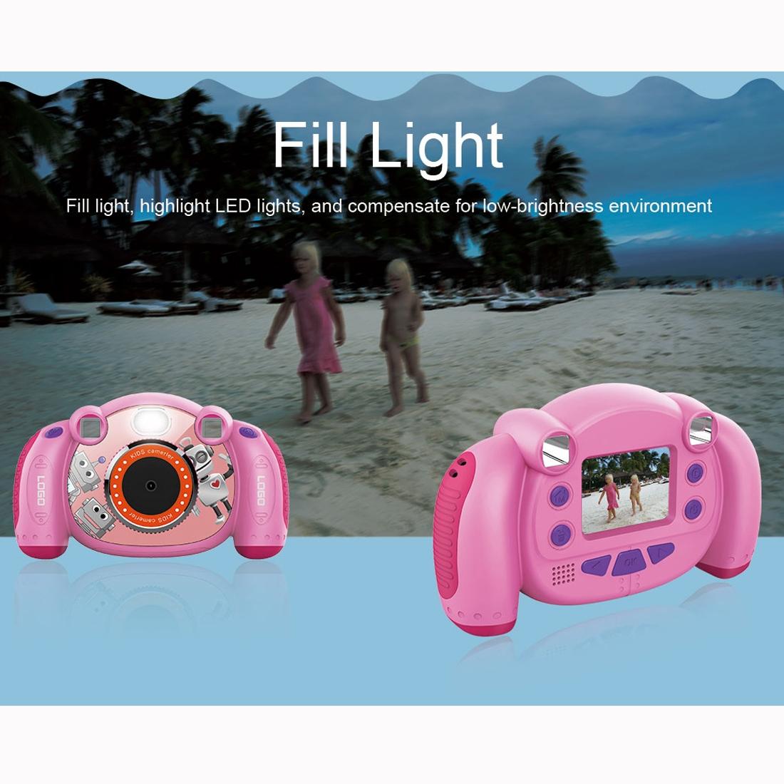2.0 Inch Hd Screen Digital Children Camera - Pink 3Mp-1915196535486943235