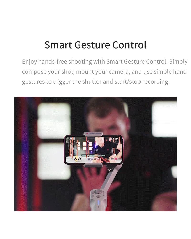 Foldable 3-Axis Gimbal For Action Camera And Smartphone - Grey-1915196546857701379