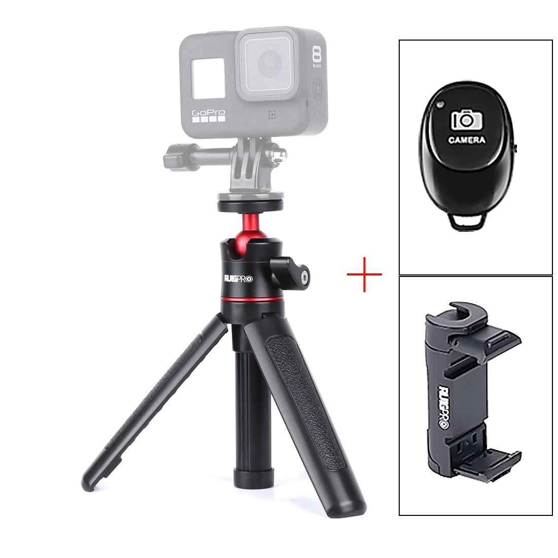 Foldable Tripod Selfie Stick With Bluetooth Remote For Gopro Hero 12-1922443419544850440