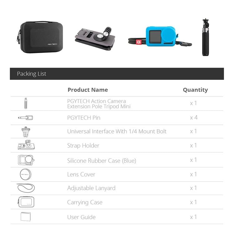 Travel Kit For Dji Action Tripod Backpack Clip Storage Bag-1915198074024759299