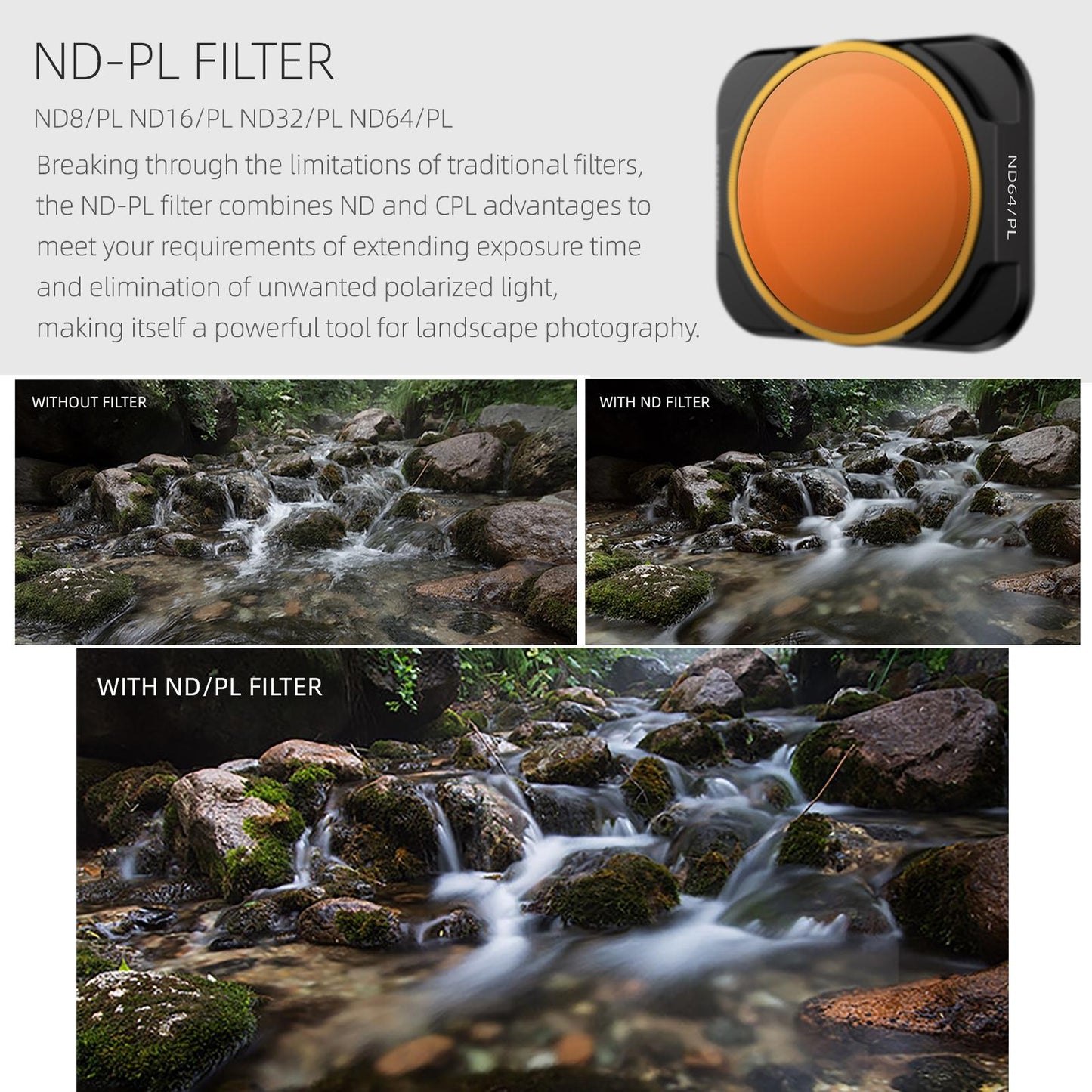 4-In-1 Nd Lens Filters For Dji Air 2S - Nd8Pl Nd16Pl Nd32Pl Nd64Pl-1915198413998264325