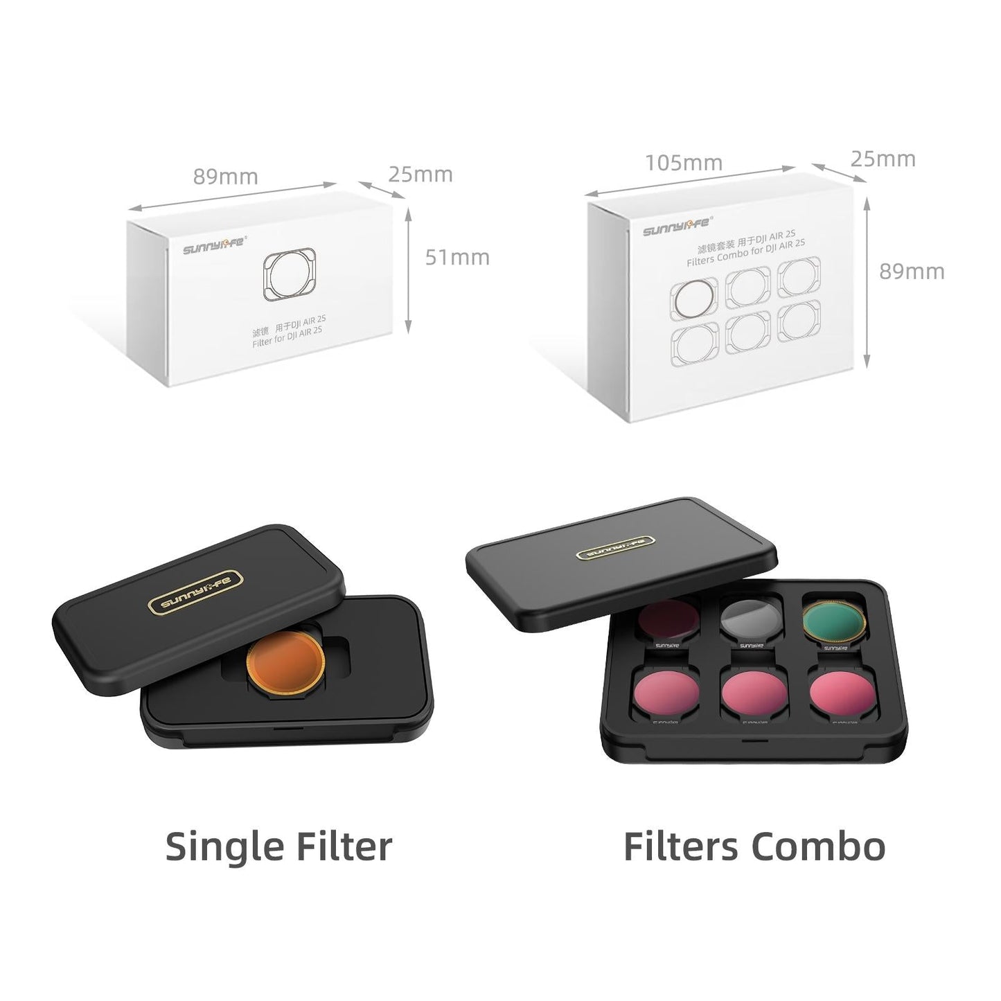 4-In-1 Nd Lens Filters For Dji Air 2S - Nd8Pl Nd16Pl Nd32Pl Nd64Pl-1915198413998264327