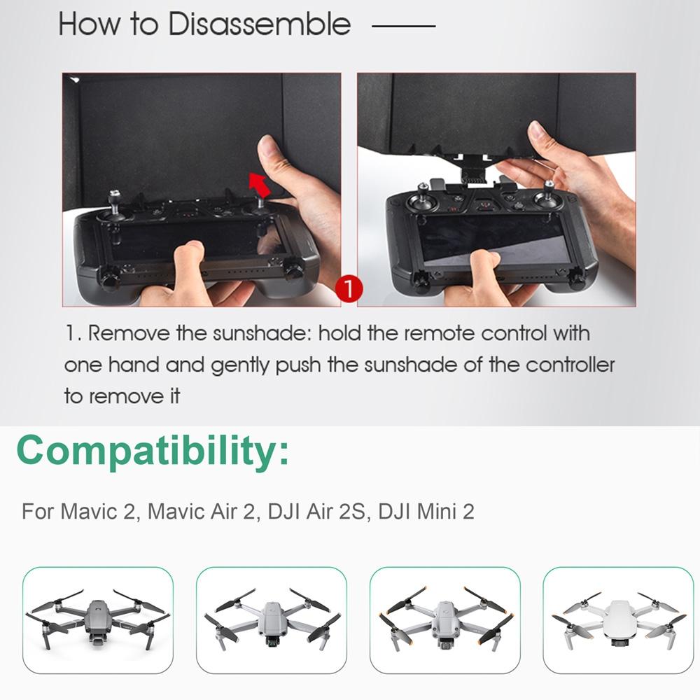 Foldable Sunshade With Screen Bracket For Dji Mavic Drones-1915196675723497478