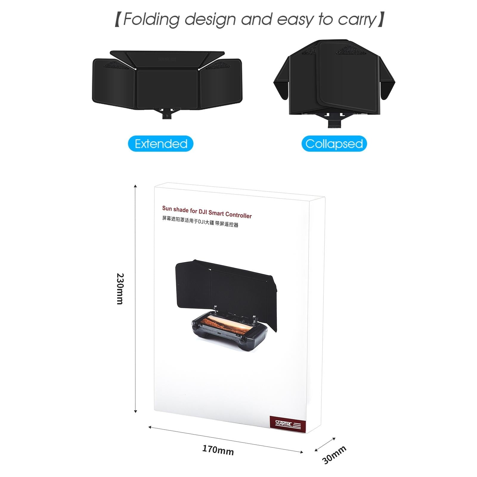 Foldable Sunshade With Screen Bracket For Dji Mavic Drones-1915196675723497479