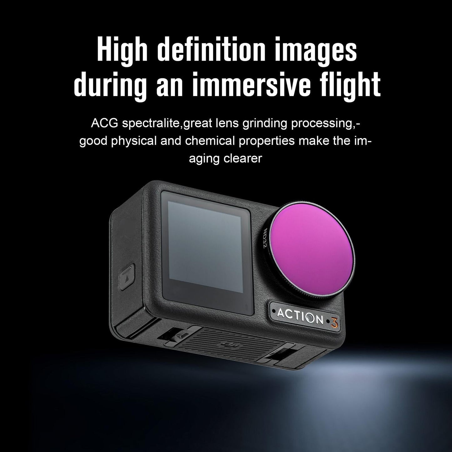 4-In-1 Lens Filter For Dji Action 3 Nd16 Nd32 Nd64 Cpl-1915197720746921987