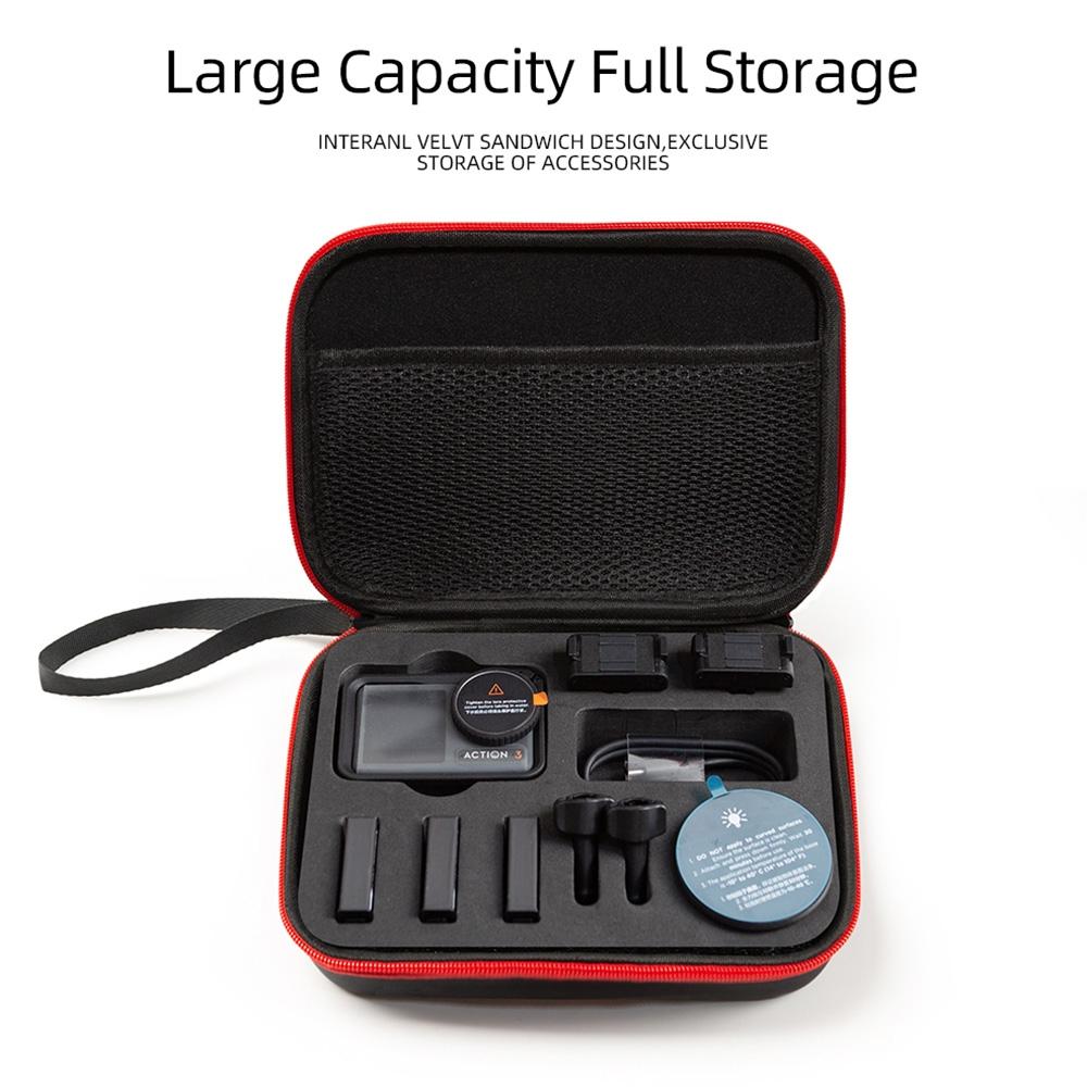 Compact Carrying Case For Dji Action 3 - 21X16X6Cm-1915196735983063045