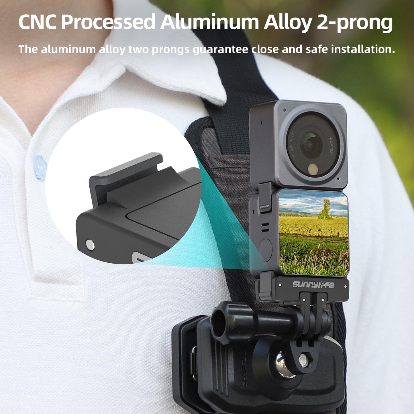 Magnetic Adapter Mount For Dji Action Cameras - Compatible With Action 2 3 And 4-1915196709542170627