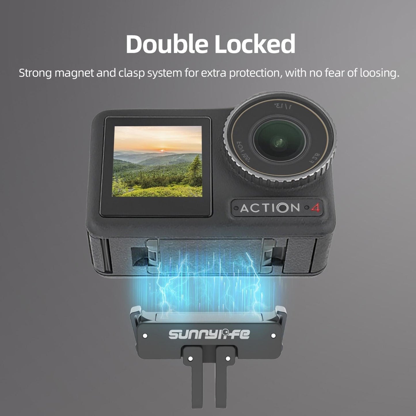 Magnetic Adapter Mount For Dji Action Cameras - Compatible With Action 2 3 And 4-1915196709542170628