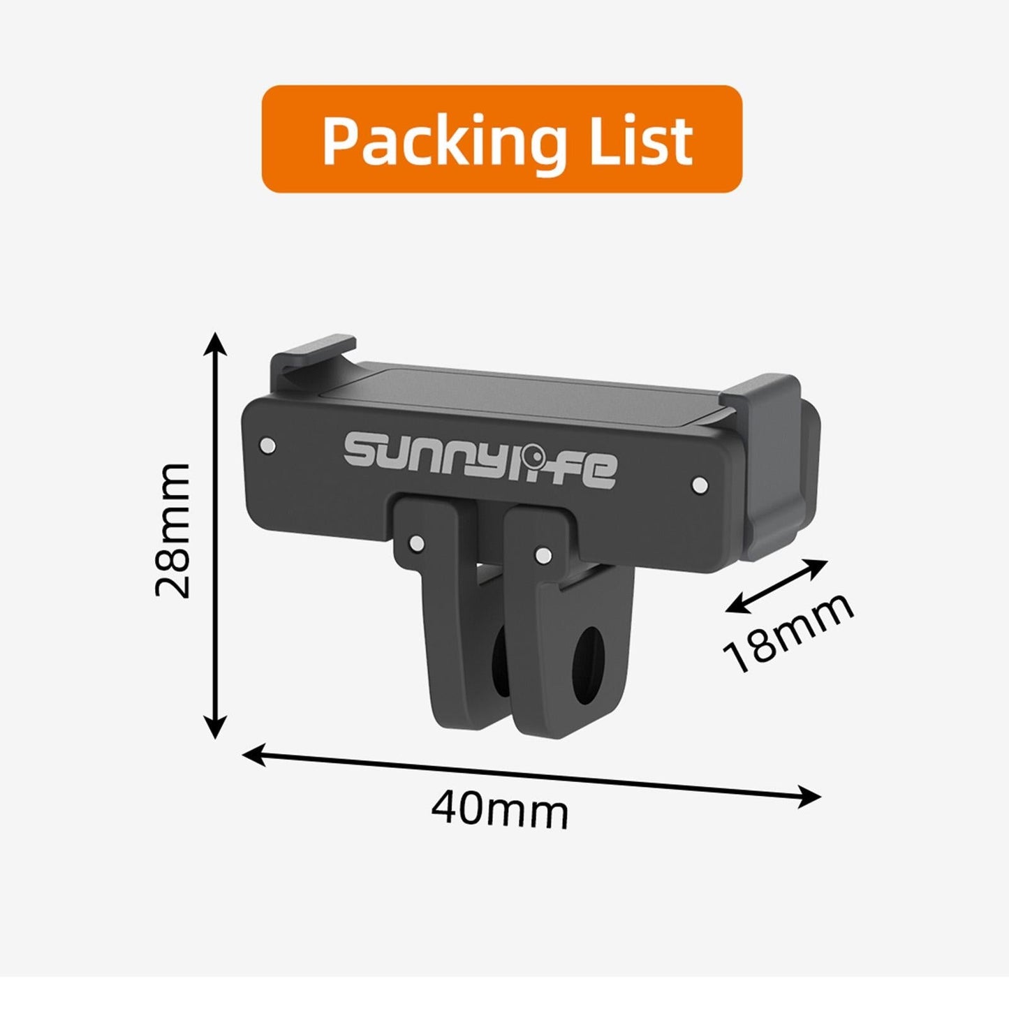 Magnetic Adapter Mount For Dji Action Cameras - Compatible With Action 2 3 And 4-1915196709542170632