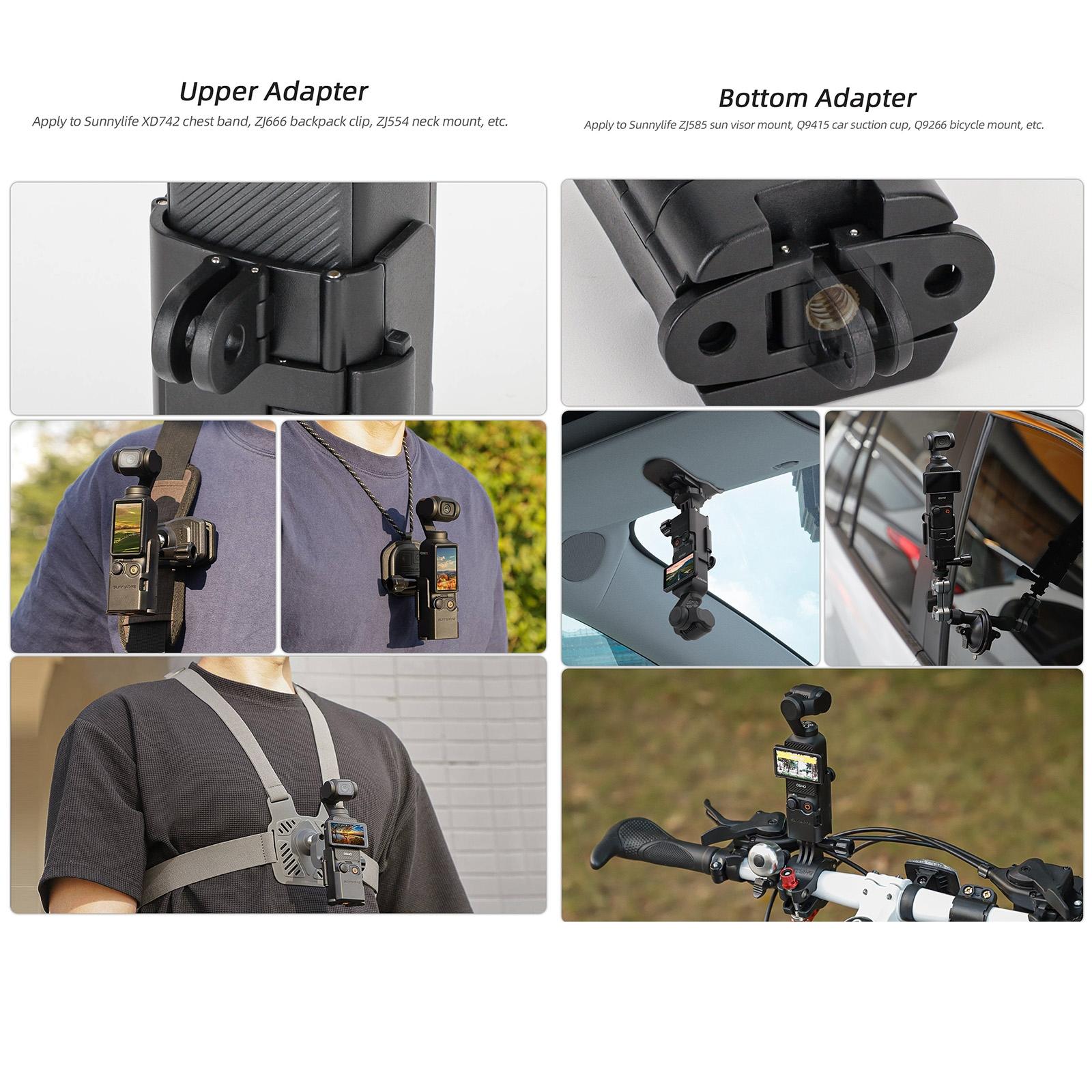 Foldable Dual Hooks Adapter For Dji Pocket 3 - Protective Case Bracket-1915196487210504196
