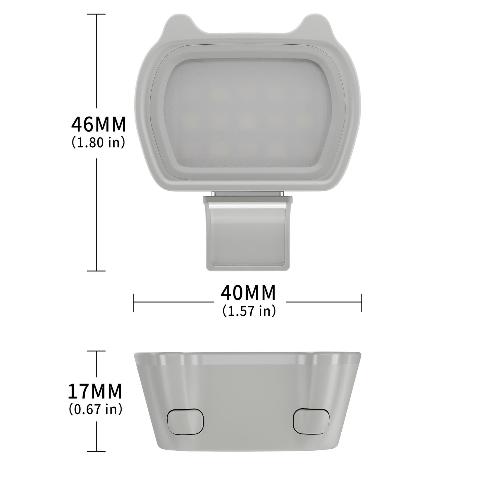 Universal Cat Ears Magnetic Fill Light For Dji Om Series - Multi Functional Beauty Selfie Light-1922443412334841860