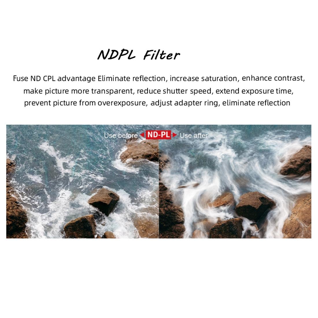 Nd64 Pl Lens Filter For Dji Mavic Air 2 Drone-1915197590639611906