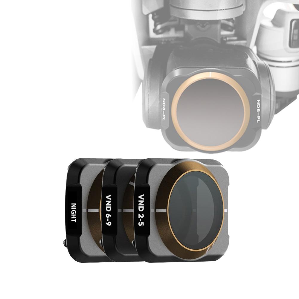 Variable Vnd Lens Filter For Dji Mavic Air 2 - 3-In-1 2.5-6.9 Stop - Reducing Light Pollution-1915197406593552384