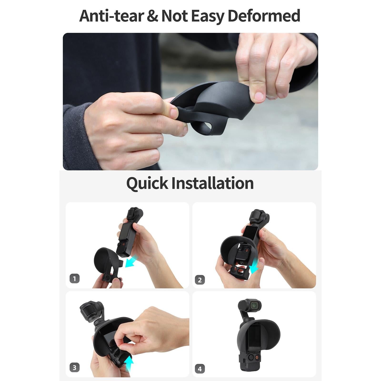 Protective Sunshade Hood For Dji Pocket 3 Screen-1915196738143129606